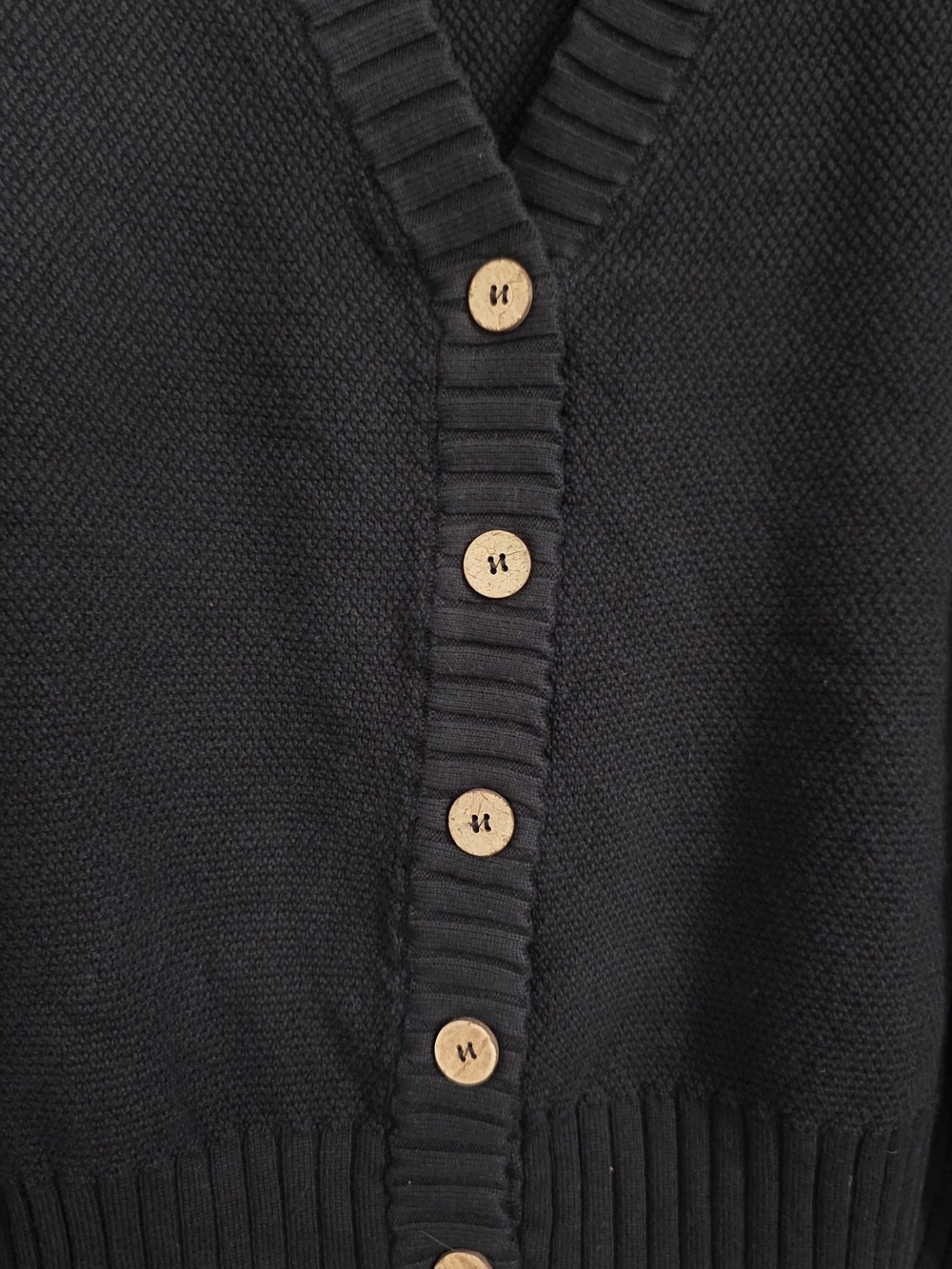 LILLUSORY Black Oversized Button Front Cardigan Sweater XL - Picture 4 of 9